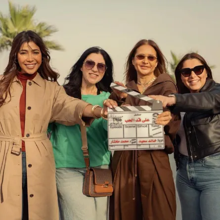 فريق عمل مسلسل "على قد الحب" - الصورة من الشركة المنتجة