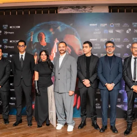 مروان حامد مع صناع فيلم الست- الصورة من هيئة الترفية