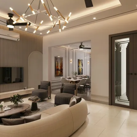 غرفة معيشة أنيقة