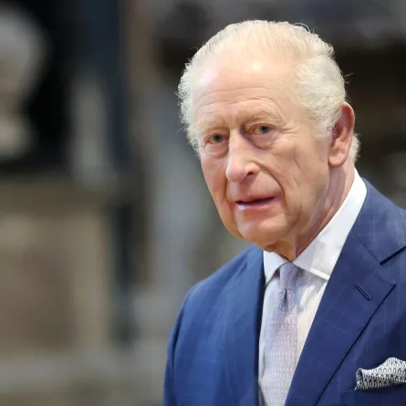 الملك تشارلز الثالث في دير وستمنستر بوسط لندن (King Charles III at Westminster Abbey in central London). مصدر الصورة: Chris Jackson / POOL / AFP