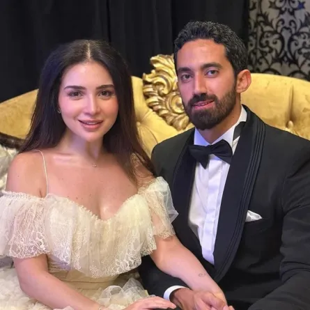 مي عز الدين وزوجها أحمد تيمور - الصورة من صفحتها على إنستغرام