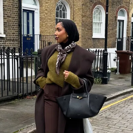 مدونة الموضة نعيمة بيجوم- الصورة من حسابها على إنستغرام