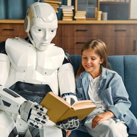 صورة الصداقة مع الروبوت