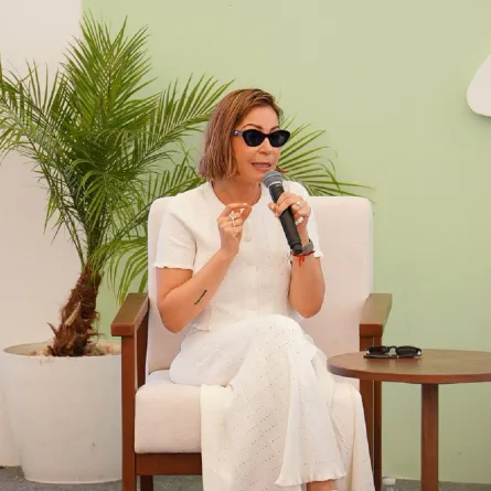 منة شلبي من ندوة مهرجان الجونة السينمائي - الصورة من المكتب الإعلامي للمهرجان