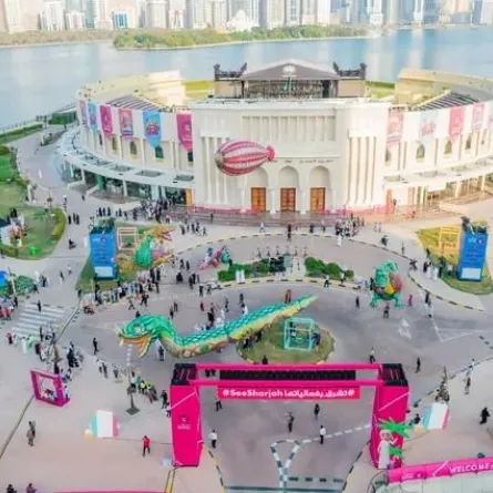 مسرح المجاز في الشارقة. الصورة من وكالة الأنباء الإماراتية "وام"