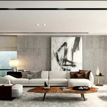 غرفة معيشة مودرن فخمة 