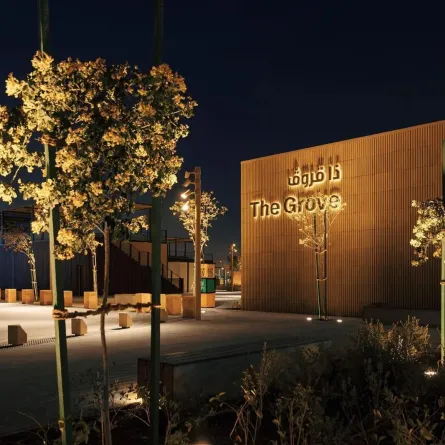  "ذا قروڤ"، إحدى الوجهات الجديدة ضمن مشروع المسار الرياضي. الصورة من وكالة الأنباء السعودية "واس"