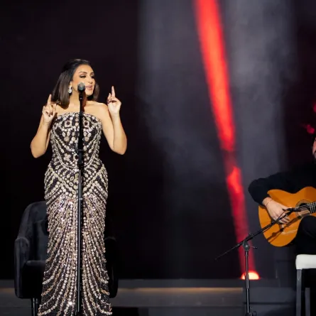 أنغام- الصورة من المركز الاعلامي لـ شركة بنش مارك