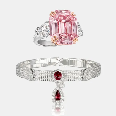 مجوهرات مرصوفة بأحجار كريمة نادرة من أكبر الدور العالمية 