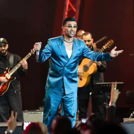 أحمد سعد من الحفل - الصورة من الشركة المنظمة