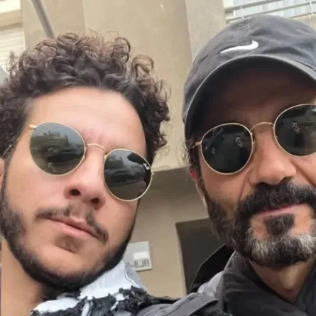 خالد النبوي ونجله نور- الصورة من حساب نور النبوي على إنستغرام