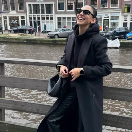 إطلالات بالأسود من سلمى أبو ضيف- الصورة من حسابها على انستجرام