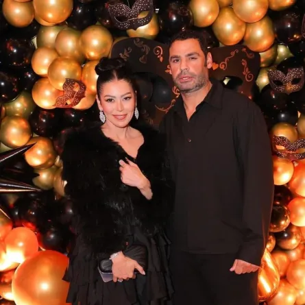 لقاء الخميسي وزوجها محمد عبد المنصف- الصورة من حسابها على إنستغرام