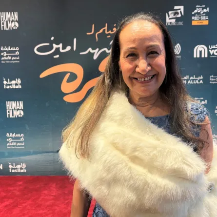 خيرية نظمي- الصورة خاصة بسيدتي من تصوير زكية البلوشي