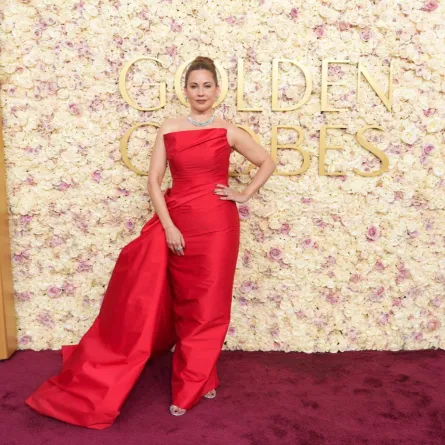 ريا أبي راشد خلال حفل توزيع جوائز غولدن غلوب82 - مصدر الصورة: John Nacion/GG2025/Penske Media via Getty Images