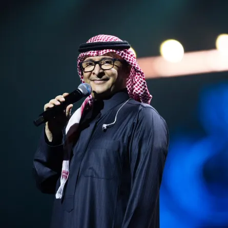 عبد المجيد عبد الله من حفل سلطنة عمان - الصورة من المركز الإعلامي لشركة روتانا