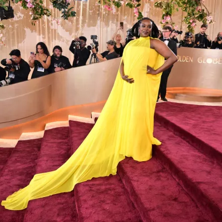 وونمي موساكو Wunmi Mosaku في حفل توزيع جوائز غولدن غلوب 2026. مصدر الصورة: Frederic J. Brown / AFP