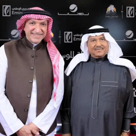 محمد عبده وسالم الهندي -الصورة من المركز الإعلامي لمجموعة روتانا