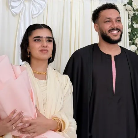 ويجز وزوجته نور العزاوي - الصورة من حسابه على إنستغرام