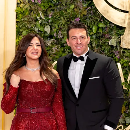  دنيا سمير غانم وزوجها رامي رضوان- الصورة من المركز الإعلامي لـ  مجموعة MBC