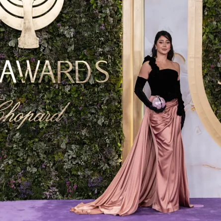 أسيل عمران في حفل جوي أوردز 2026 -الصورة من المكتب الإعلامي لهيئة الترفيه