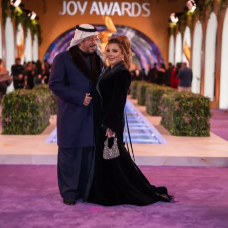 أصالة وزوجها فائق حسن- الصورة من المركز الإعلامي لـ  مجموعة MBC