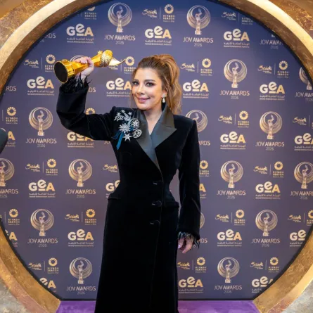 أصالة من حفل جوائز صناع الترفية 2026 Joy Awards- الصورة من المركز الإعلامي لـ  مجموعة MBC