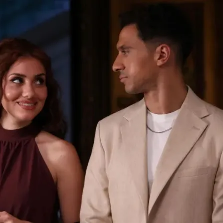 عصام عمر وجيهان الشماشرجي أبطال مسلسل "بطل العالم "- الصورة من حساب عصام عمر على إنستغرام