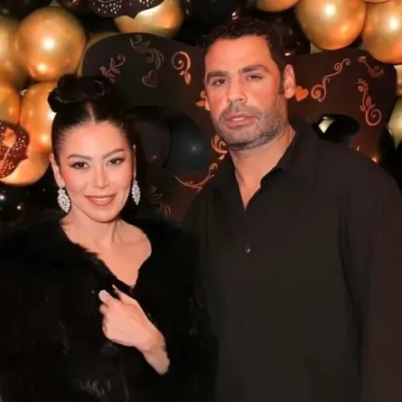 لقاء الخميسي وزوجها محمد عبد المنصف- الصورة من حسابها على إنستغرام