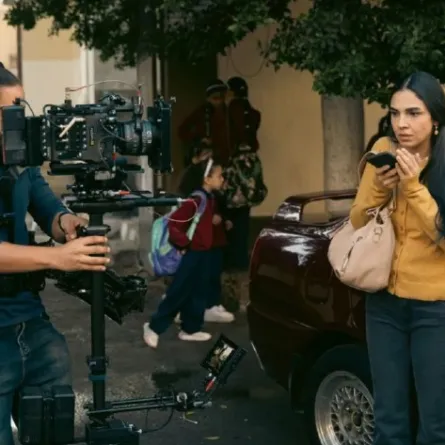 سلمى أبوضيف في كواليس مسلسل عرض وطلب- الصورة من حسابها على إنستغرام