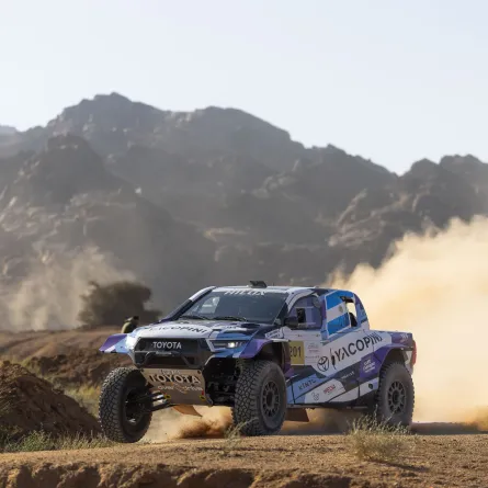 جانب من سباق رالي باها حائل تويوتا الدولي. الصورة من الحساب الرسمي لروح السعودية على منصة x