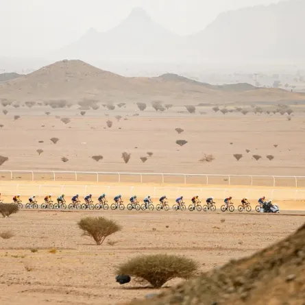 النسخة السادسة من طواف العلا. الصورة من وكالة الأنباء السعودية "واس"