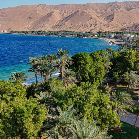 واجهة بحرية بمنطقة تبوك شمال غربي السعودية