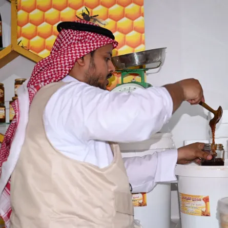 معرض عسل جازان 2026. الصورة من الحساب الرسمي لمهرجان جازان على منصة x