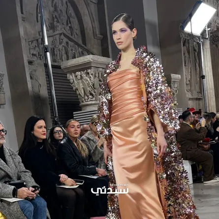 فستان من تصميم جورج شقرا- تصوير خاص سيدتي 