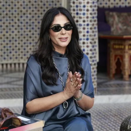 الفنانة المصرية منى زكي (Photo by ABDEL MAJID BZIOUAT / AFP)