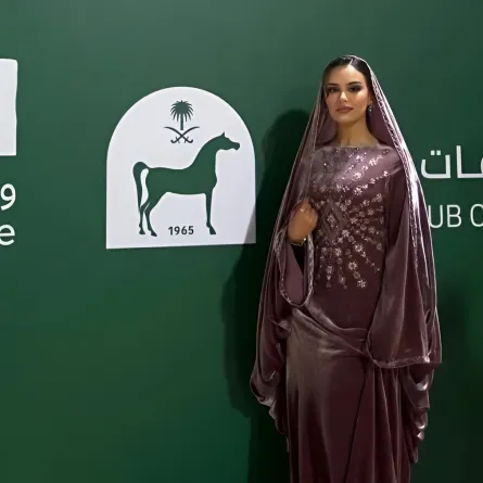 مدونة الموضة دانا التميمي في كأس السعودية- الصورة من حسابها على إنستغرام 