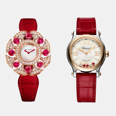 موضة الساعات الحمراء في يوم الحب.. أناقةٌ تنبض بالعاطفة