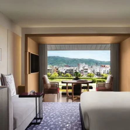 غرفة فخمة في ريتز كارلتون كيوتو