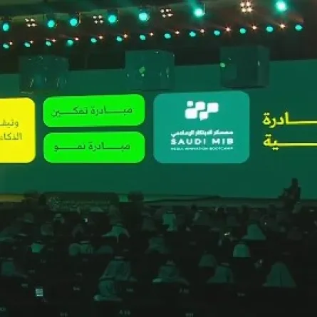  12 مبادرة نوعية في المنتدى السعودي للإعلام. الصورة من الحساب الرسمي للمنتدى على منصة x