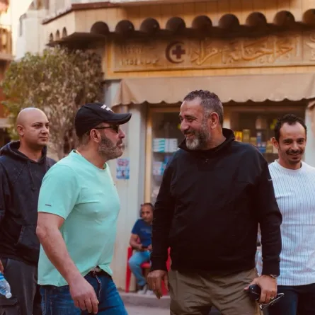 أحمد السقا في لوكيش مسلسل منّاعة - الصورة من حساب هاني عبد الله على فيس بوك