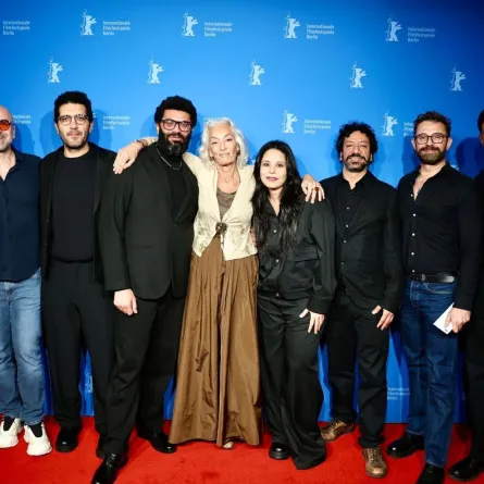 عرض عالمي أول ناجح لفيلم خروج آمن- الصورة من المركزالإعلامي للفيلم