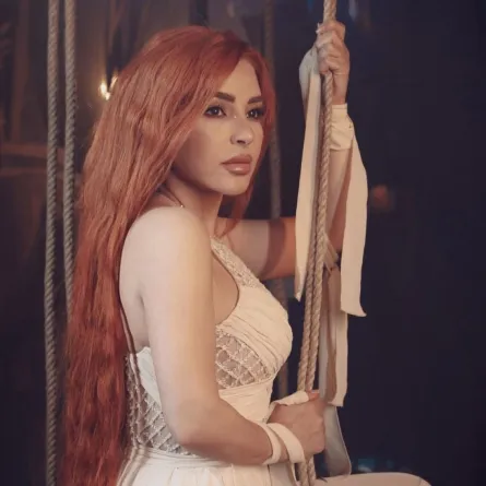 ماغي بوغصن على ملصق دعائي لمسلسل بالحرام- الصورة من حسابها على إنستغرام