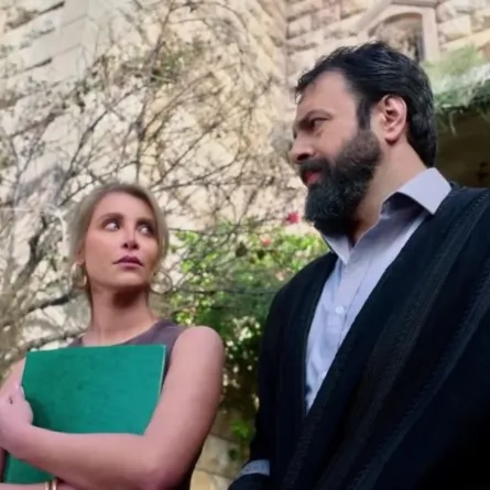 نور علي وتيم حسن في مسلسل مولانا- الصورة من حسابها على إنستغرام 