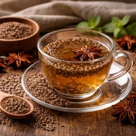 يُعتبر مزيج الكراوية واليانسون من أشهر العصائر العشبية