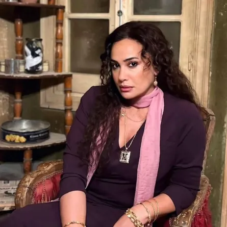 هند صبري من كواليس مسلسل مناعة الصورة من صفحتها على إنستغرام