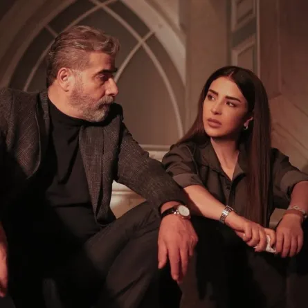 ماغي بوغصن وعمار شلق من كواليس بالحرام- الصورة من صفحة ماغي على إنستغرام