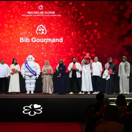 خلال توزيع جوائز دليل ميشلان للمطاعم 2026 في السعودية