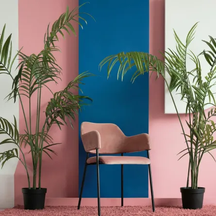 صورة تبين كيفية تزيين المنزل بالنخيل في رمضان مع الاستلهام من ألوانه الدارجة