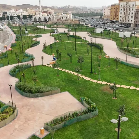 حديقة الأجواد. الصورة من وكالة الأنباء السعودية "واس"